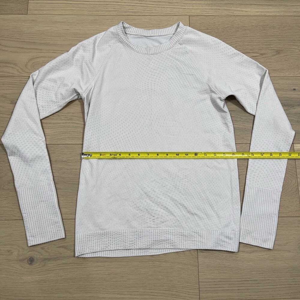 Lululemon White Long Sleeve Tee - Picture 4 of 12